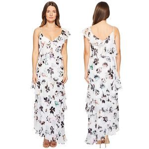 ML Monique Lhuillier Gardenia Floral Dress 12